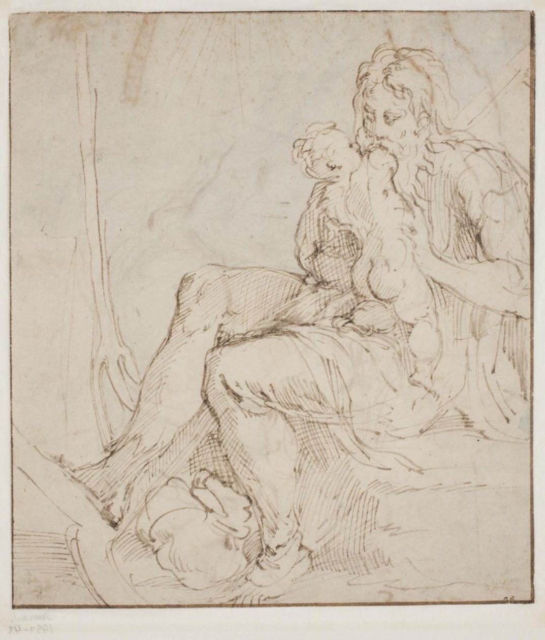Saturno/Cronos devora um de seus filhos de Parmigianino