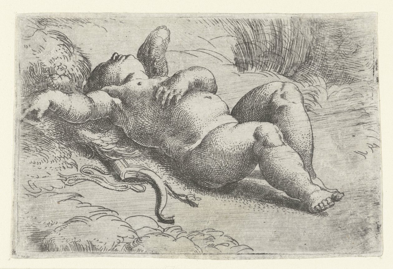 Slapende cupido de Parmigianino