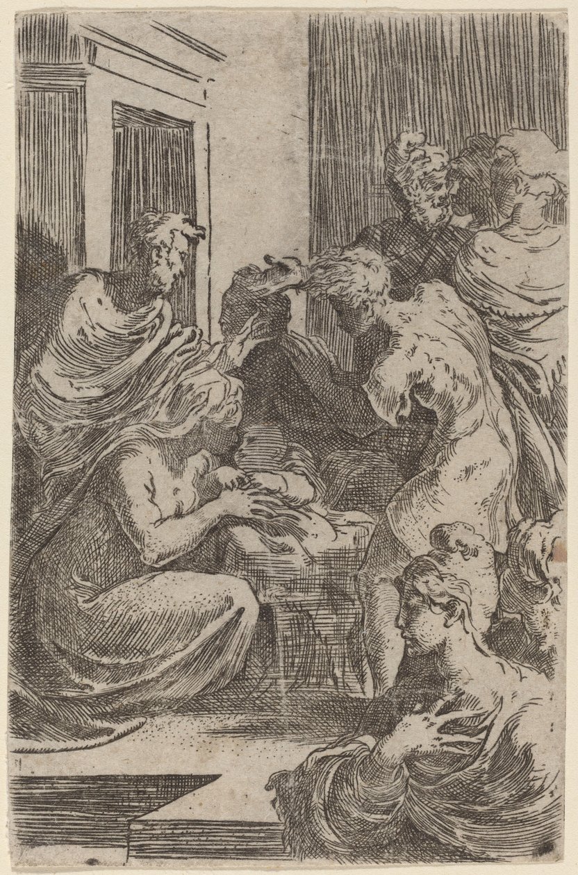 A adoração dos pastores de Parmigianino