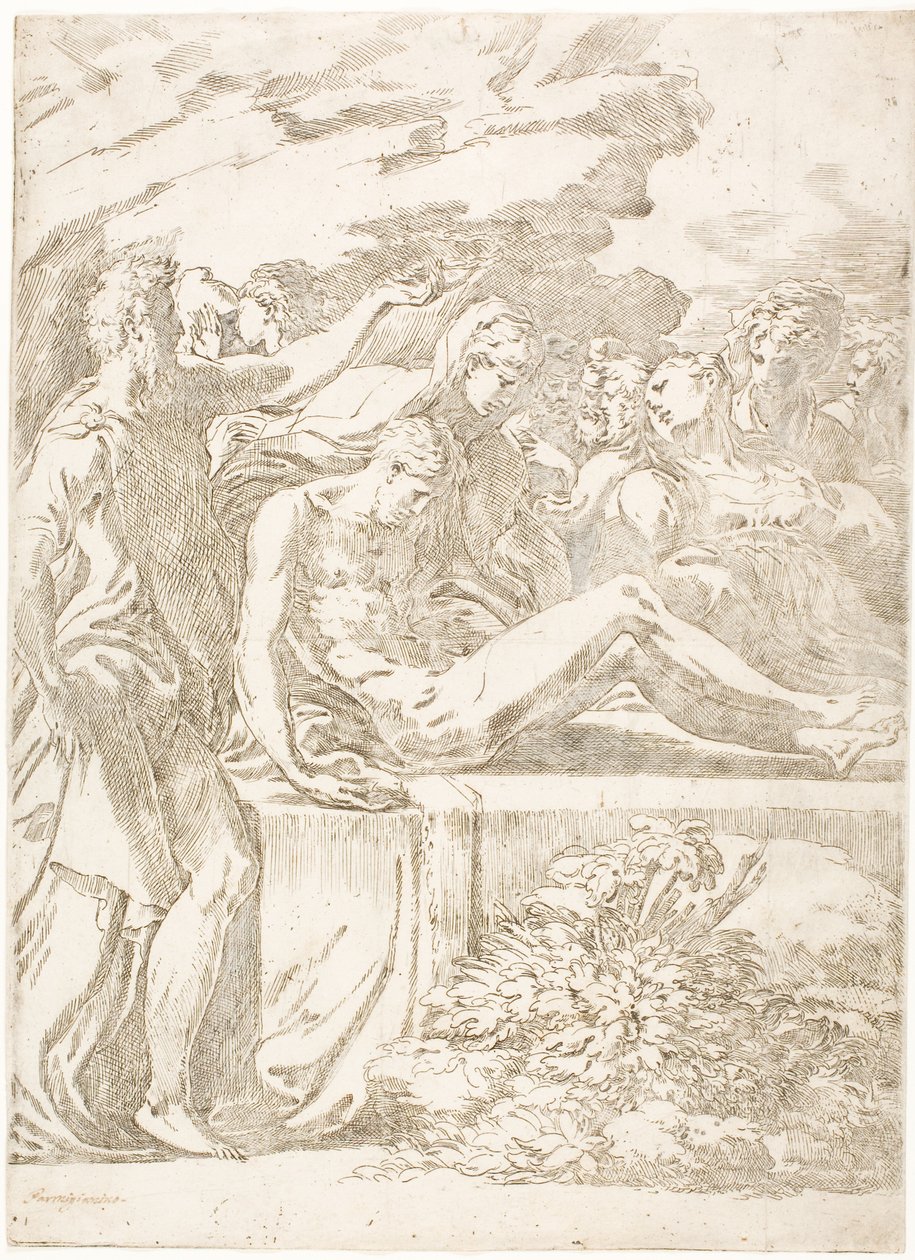 O sepultamento de Parmigianino