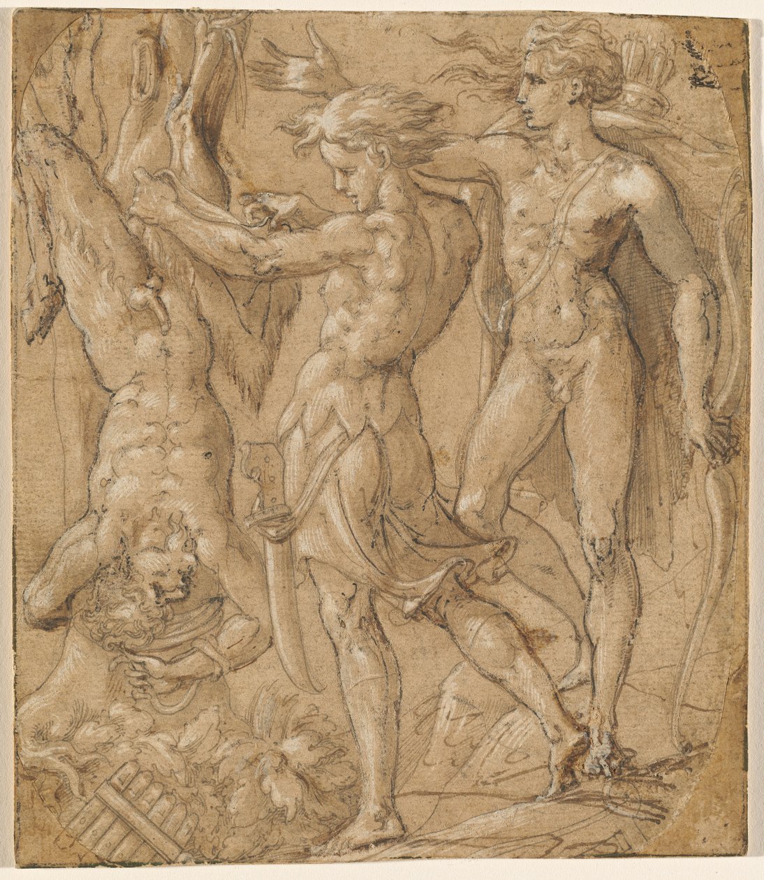 O esfolamento de Marsyas de Parmigianino