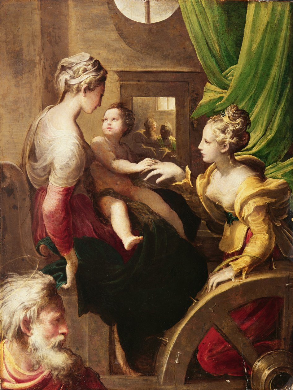 O casamento místico de Santa Catarina de Parmigianino