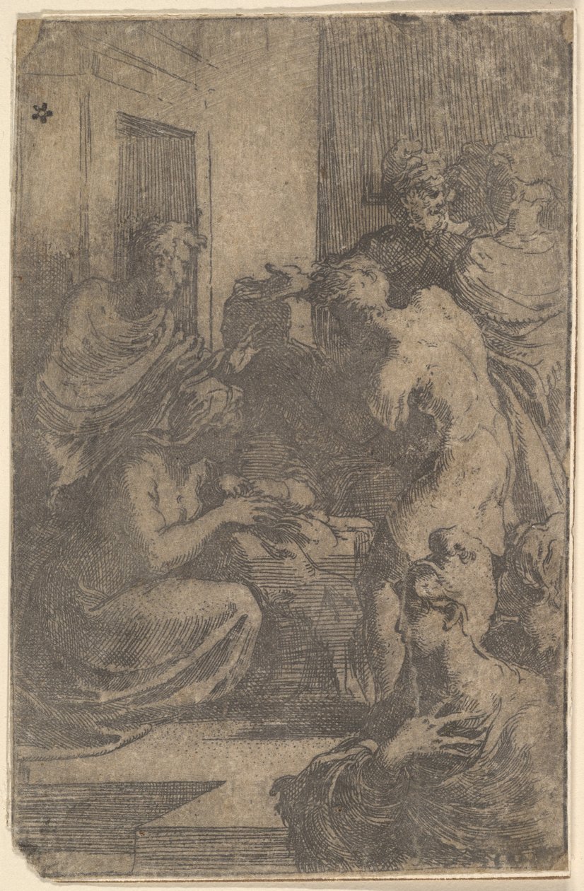 A Natividade, c. 1527-30. de Parmigianino