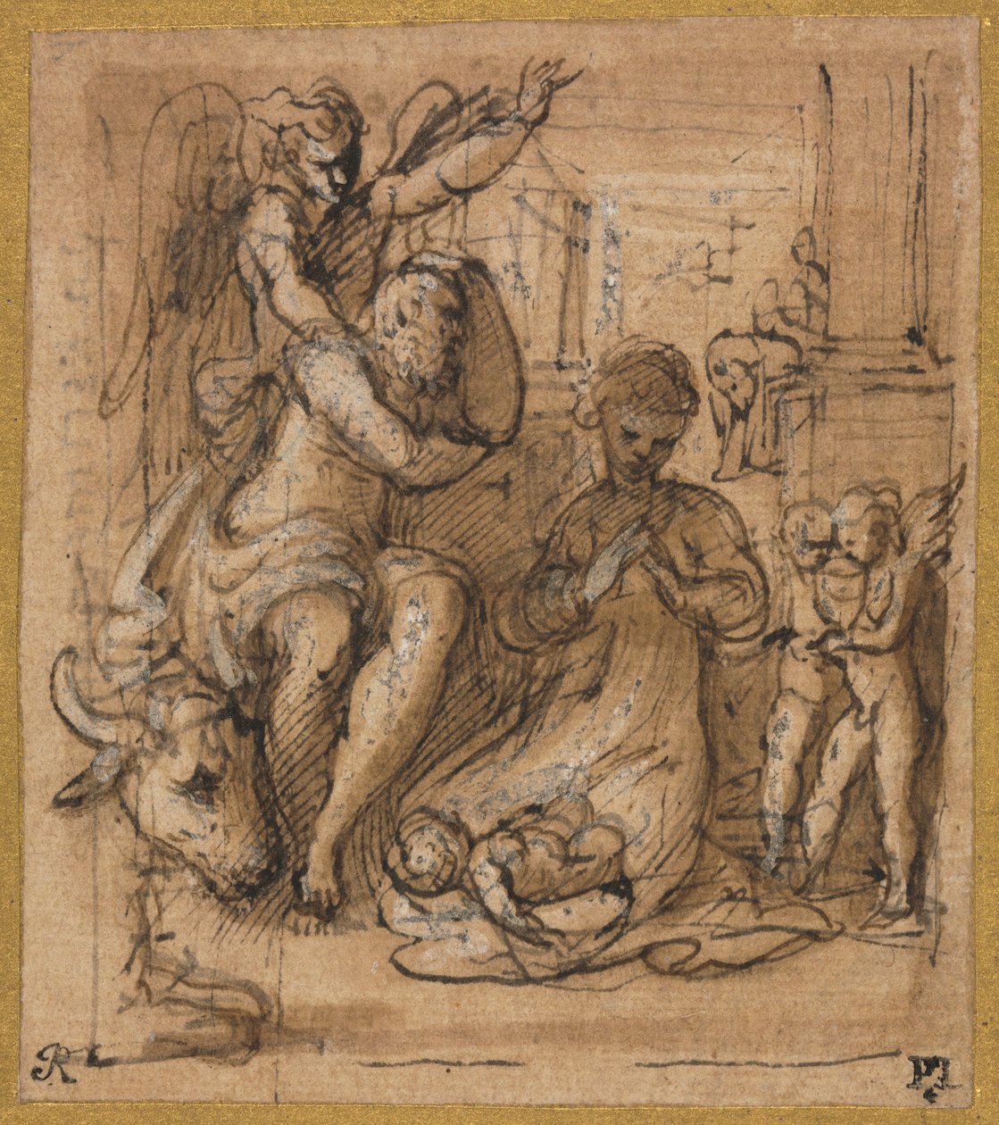 A Natividade com o Sonho de José de Parmigianino