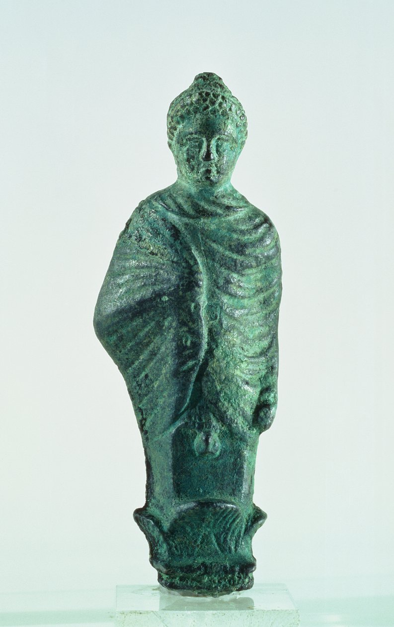 Shami figura feminina, recuperada do templo em ruínas na cidade de Nehavand (conhecida como Laodicéia), Irã (bronze) de Parthian School