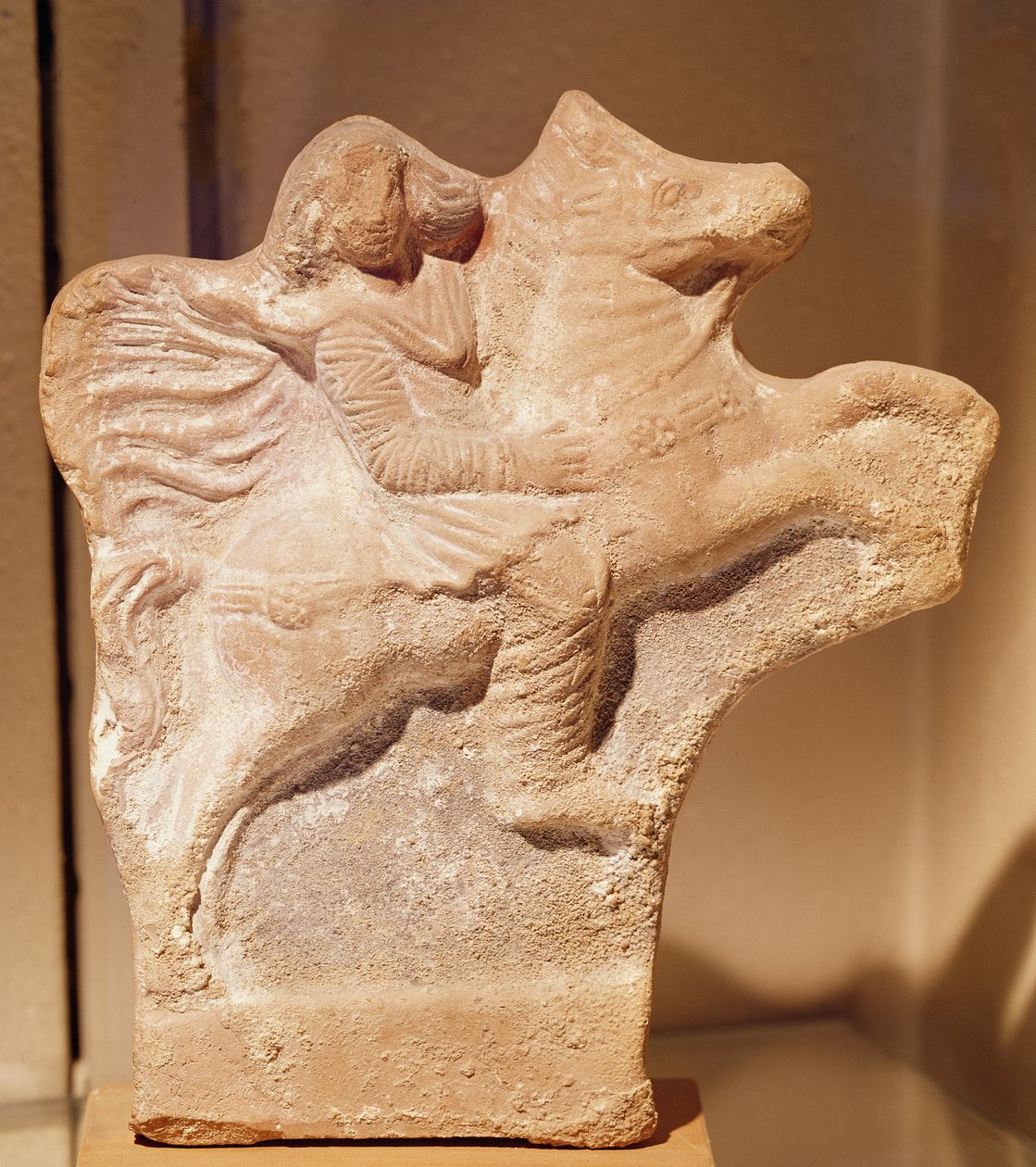 Estátua de cavaleiro parta (terracota) de Parthian School