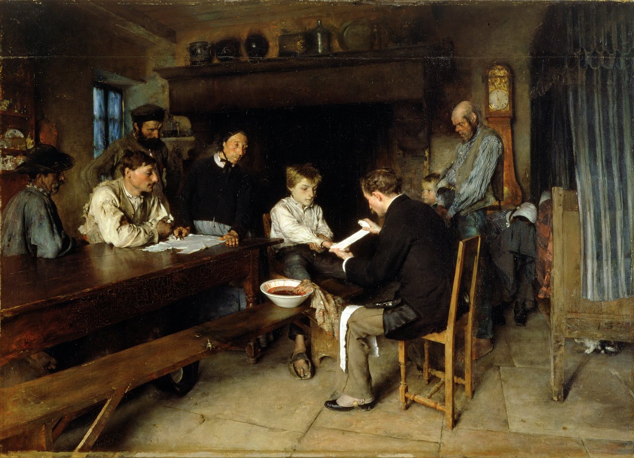 Um acidente, 1879 de Pascal Adolphe Jean Dagnan Bouveret