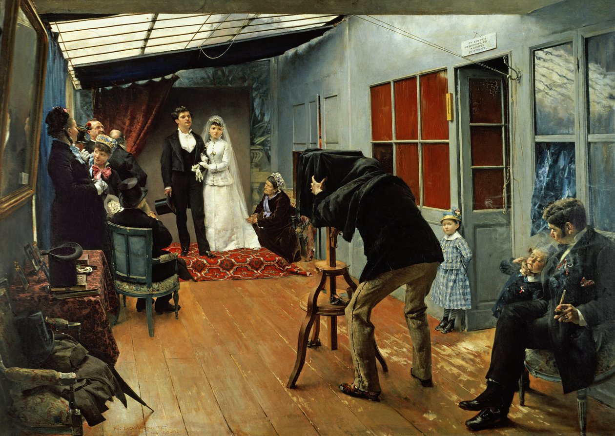 Casamento no do fotógrafo, 1878-9 de Pascal Adolphe Jean Dagnan Bouveret