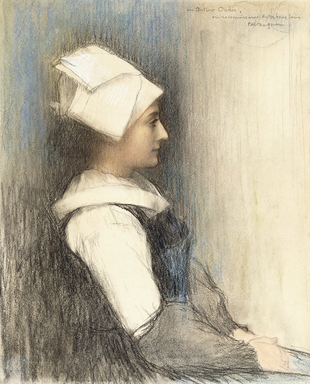 Uma menina bretão, de Pascal Adolphe Jean Dagnan Bouveret