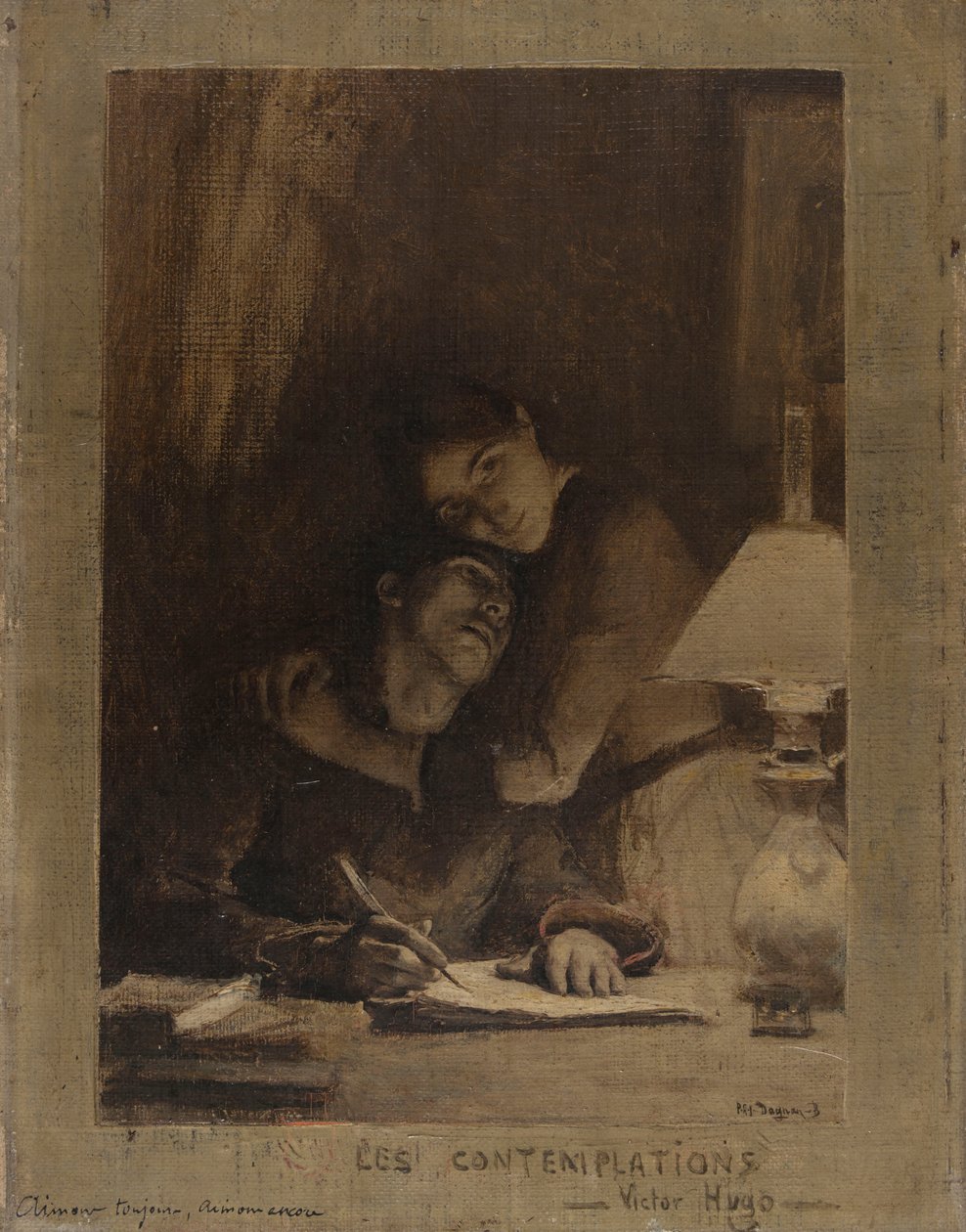Sempre amor! Ame de novo!, c. 1886. de Pascal Adolphe Jean Dagnan Bouveret