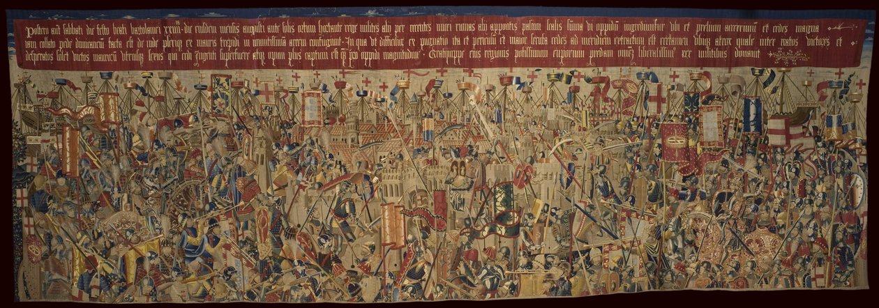 As Tapeçarias de Pastrana, fabrico de Tournai, provavelmente da oficina de Passchier Grenier, c.1471 - 1475 (tapeçaria) de Pasquier (workshop of) Grenier