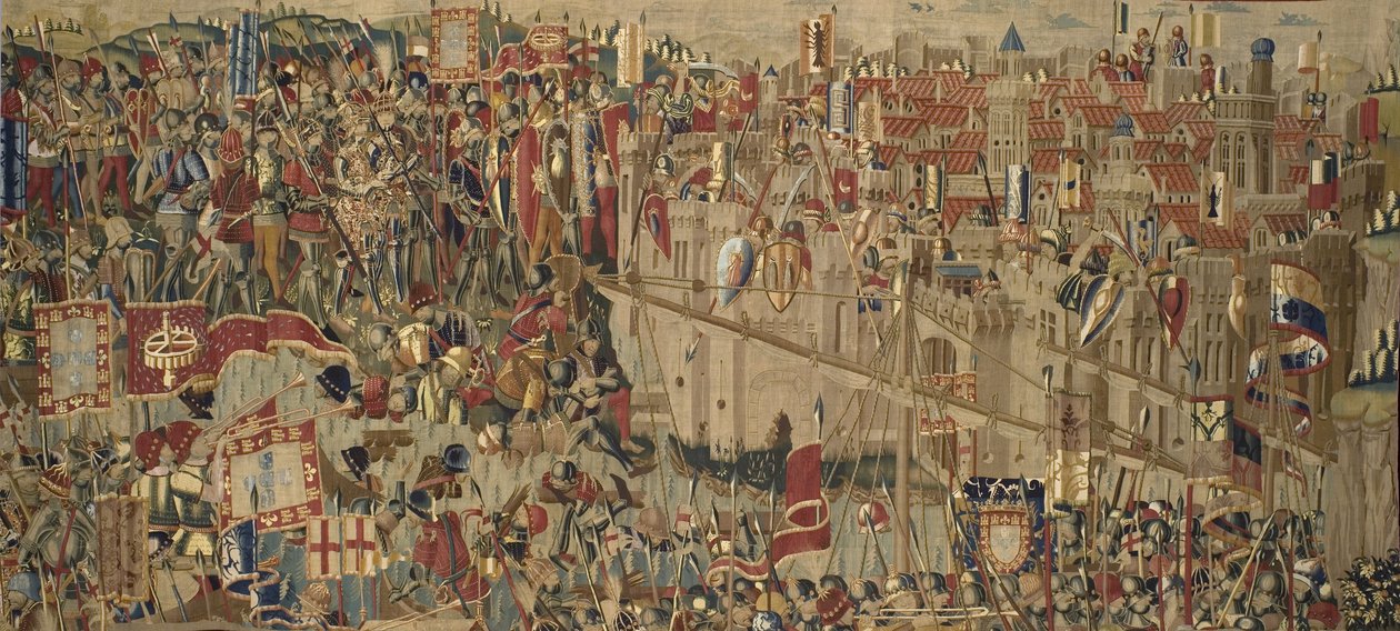 As Tapeçarias de Pastrana, fabrico de Tournai, provavelmente da oficina de Passchier Grenier, c.1471 - 1475 (tapeçaria) de Pasquier (workshop of) Grenier