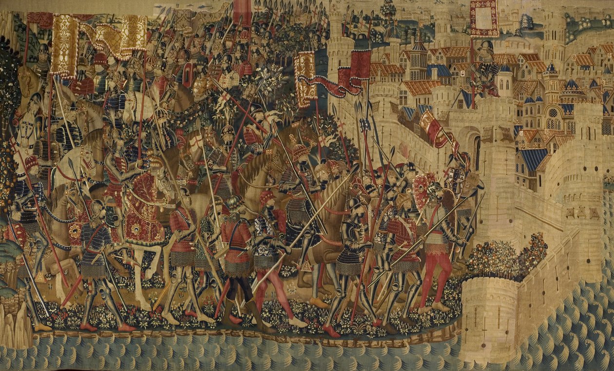 As Tapeçarias de Pastrana, fabrico de Tournai, provavelmente da oficina de Passchier Grenier, c.1471 - 1475 (tapeçaria) de Pasquier (workshop of) Grenier