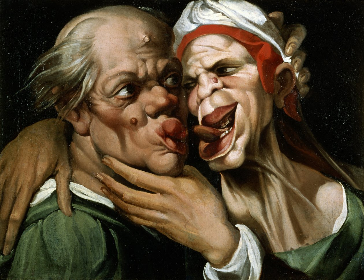 Caricatura (óleo sobre tela) de Passarotti Passarotti