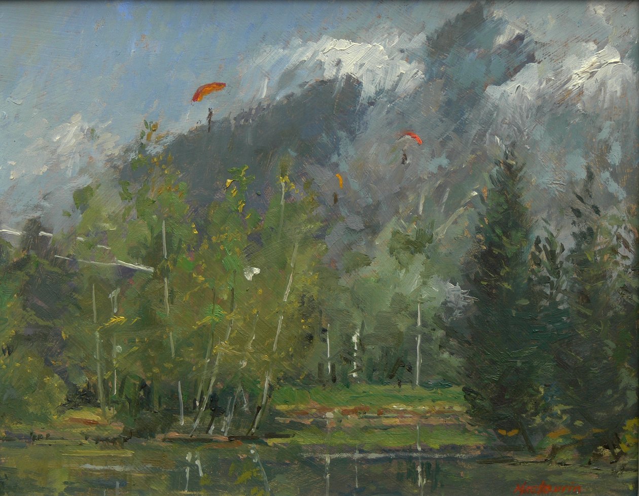 Asa delta em Chamonix, 2007 de Pat Maclaurin