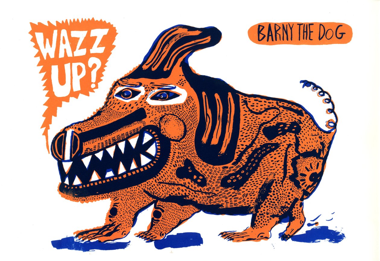 Wazz up, 2014 (serigrafia) de Pat Macdonald