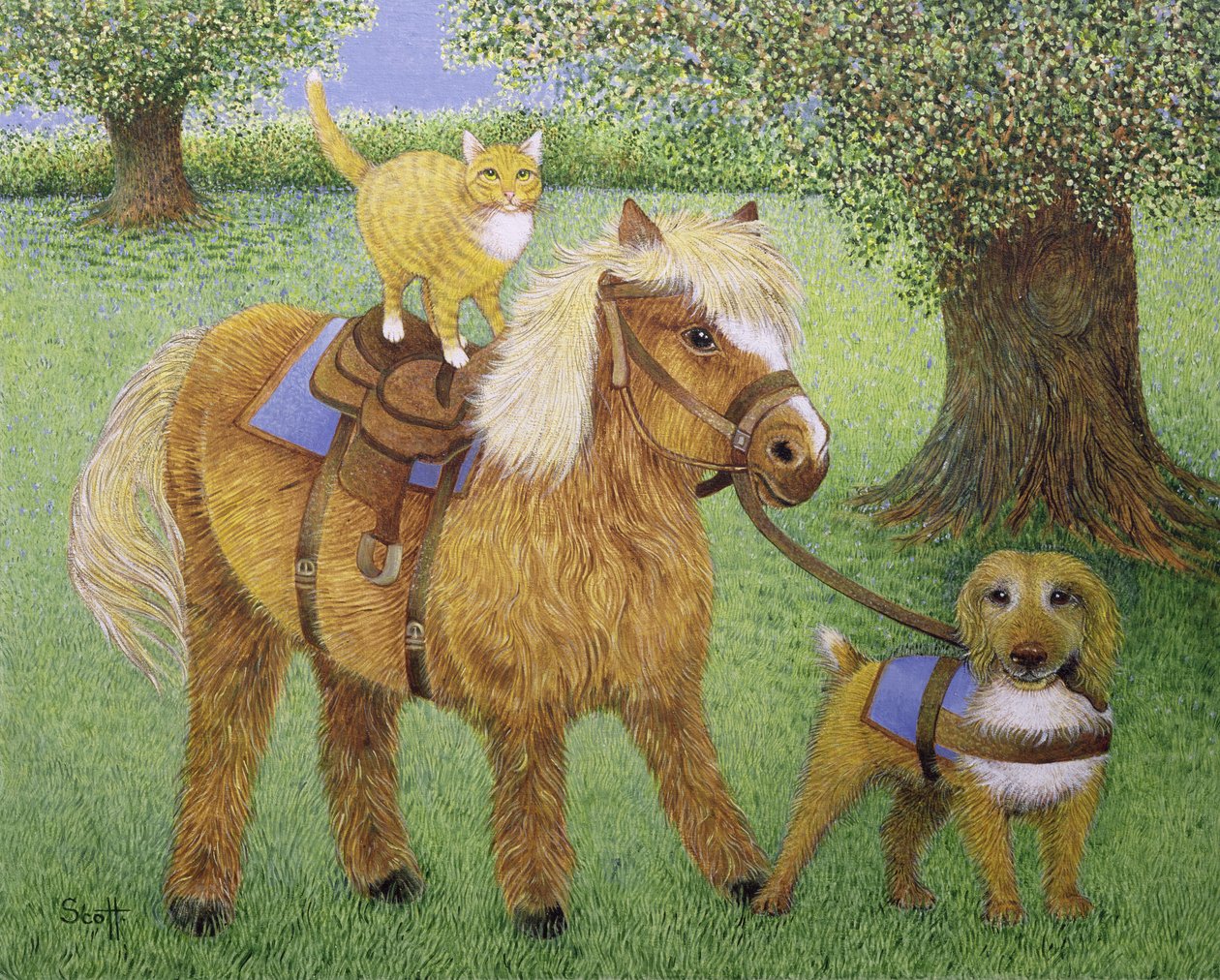 All Part of the Fun (óleo sobre tela) de Pat Scott