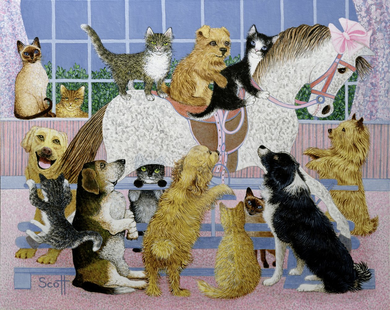 Along for the Ride (óleo sobre tela) de Pat Scott