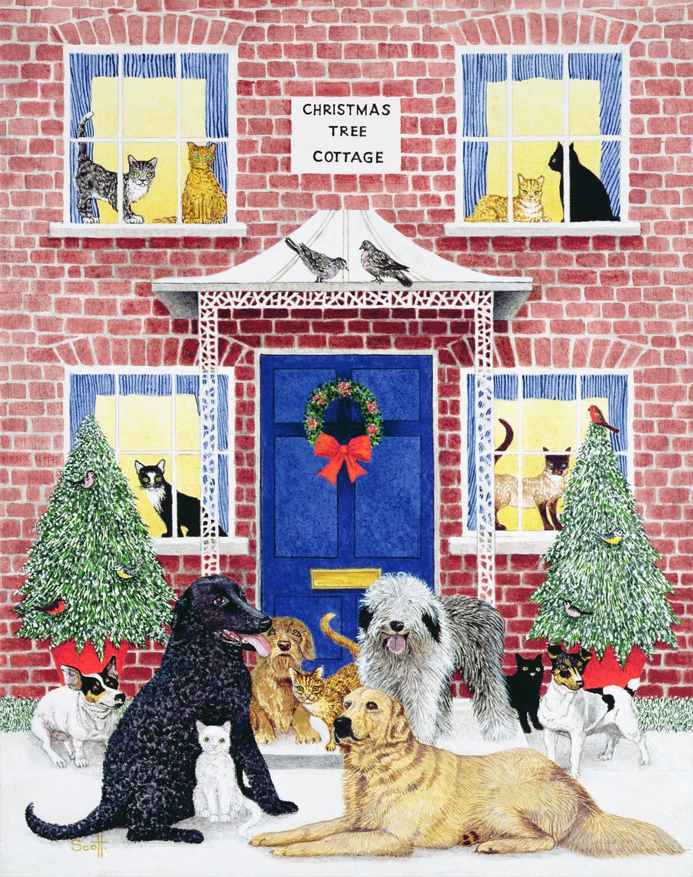 Calor de Natal (óleo sobre tela) de Pat Scott