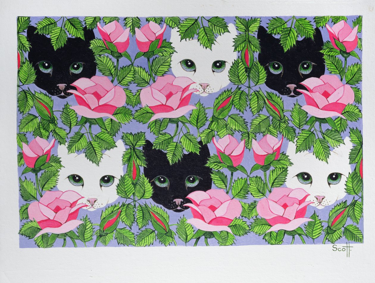 Heres Looking at You (óleo sobre tela) de Pat Scott