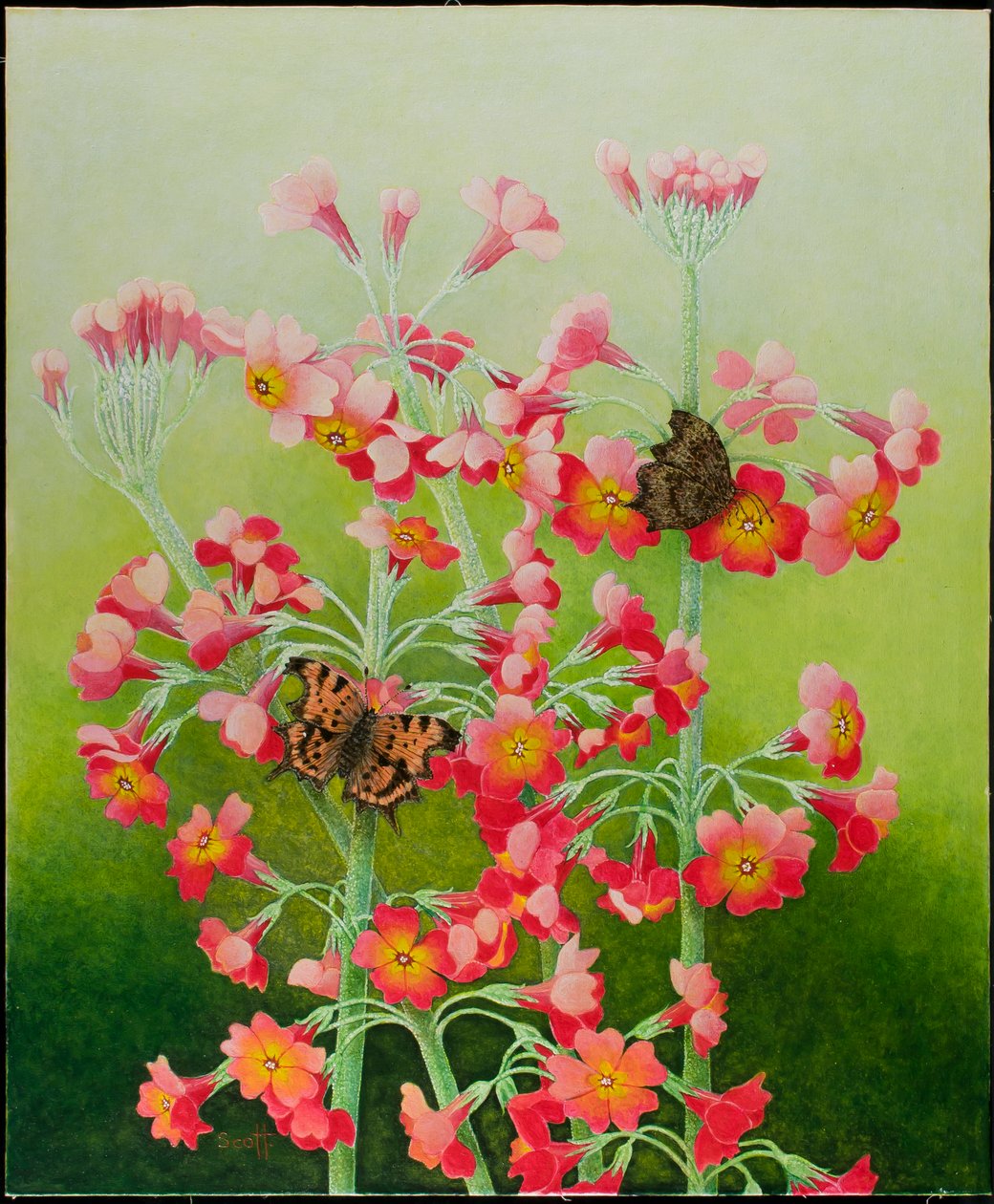 In the Pink, 2011 (acrílico sobre chita) de Pat Scott