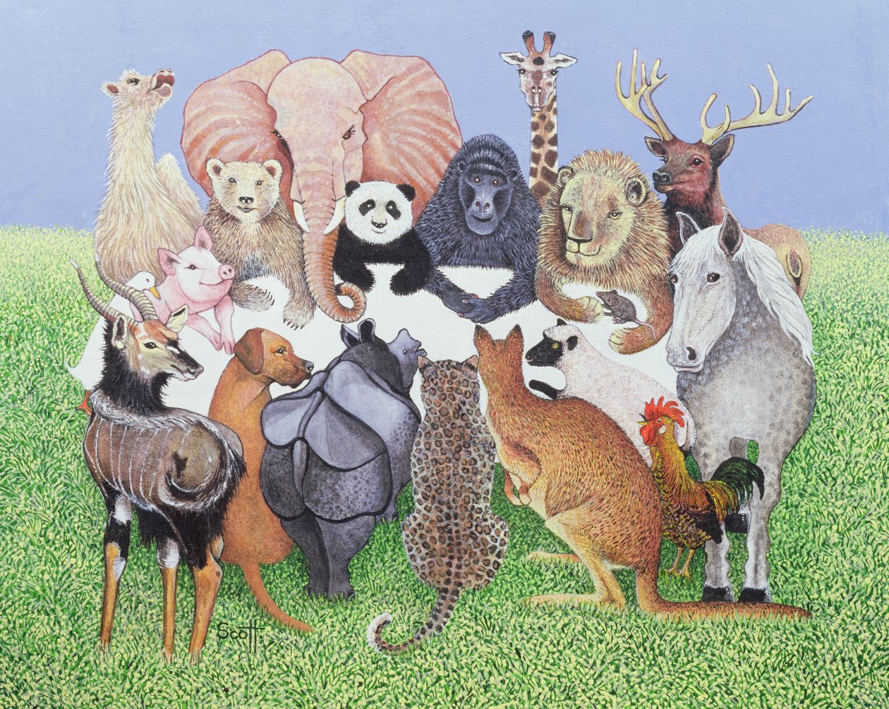 Party Time, 2007 (óleo sobre tela) de Pat Scott