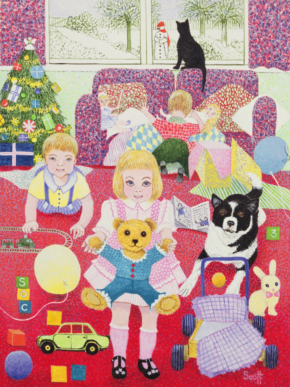 O pijama de Natal do Teddy de Pat Scott