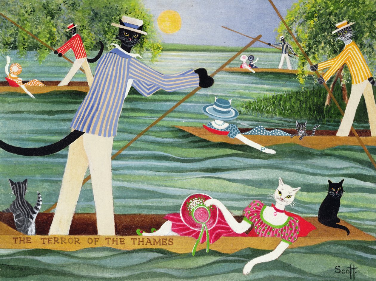 Os socos de verão (óleo sobre tela) de Pat Scott