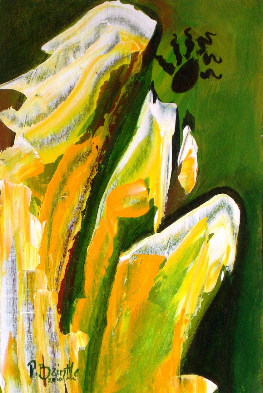 Anjo da Reverência, 2010 (acrílico sobre madeira) de Patricia Brintle