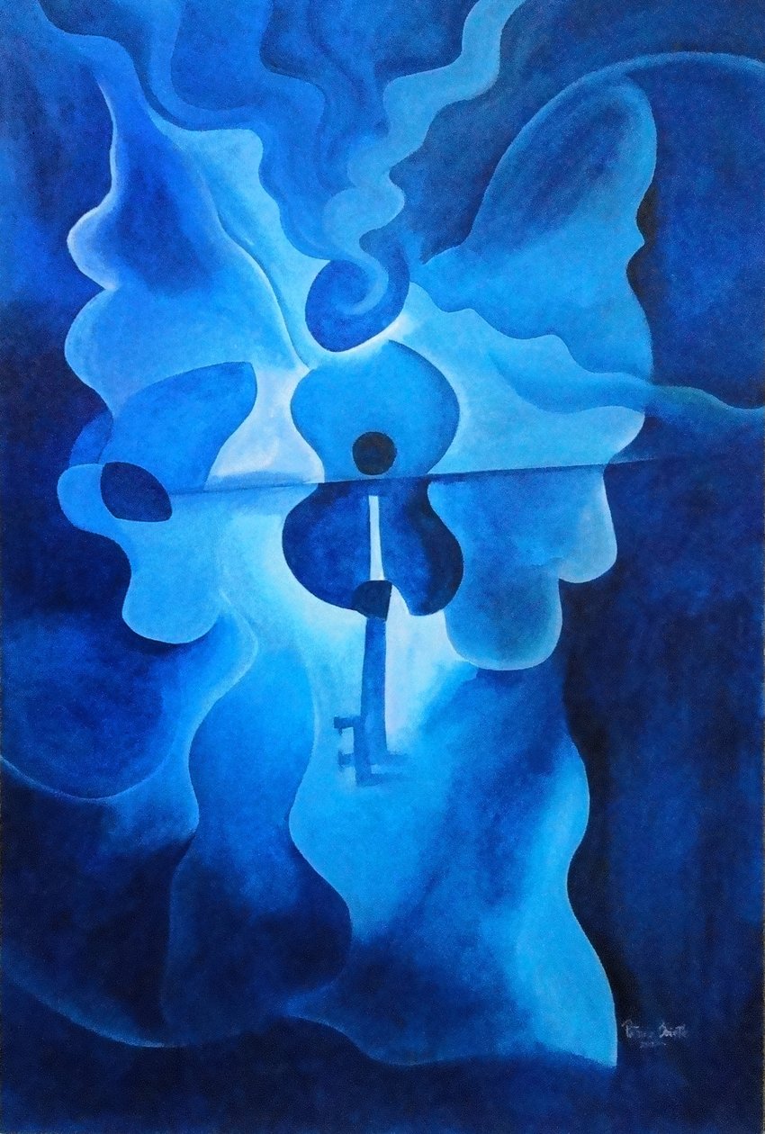 Concerto Angélico, 2010 (acrílico sobre madeira) de Patricia Brintle