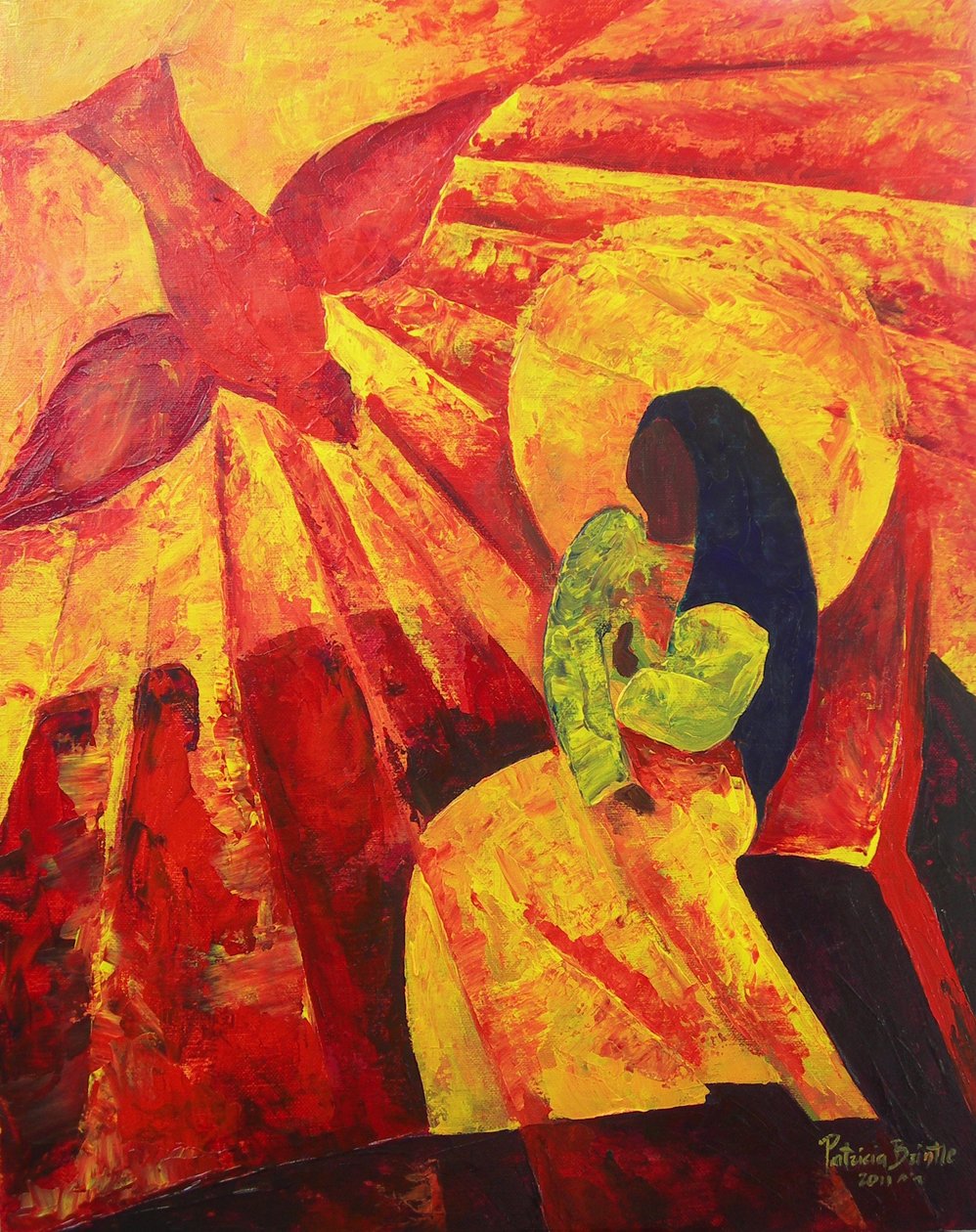 Anunciação, 2011 (acrílico sobre tela) de Patricia Brintle
