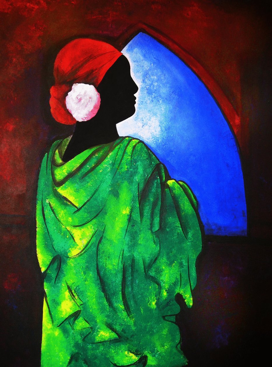 Camelia Rose, 2008 (acrílico sobre tela) de Patricia Brintle