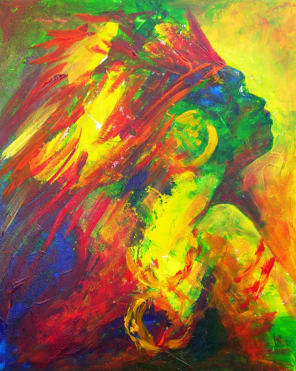 Guatiguana o Taino, 2011 (acrílico sobre tela) de Patricia Brintle