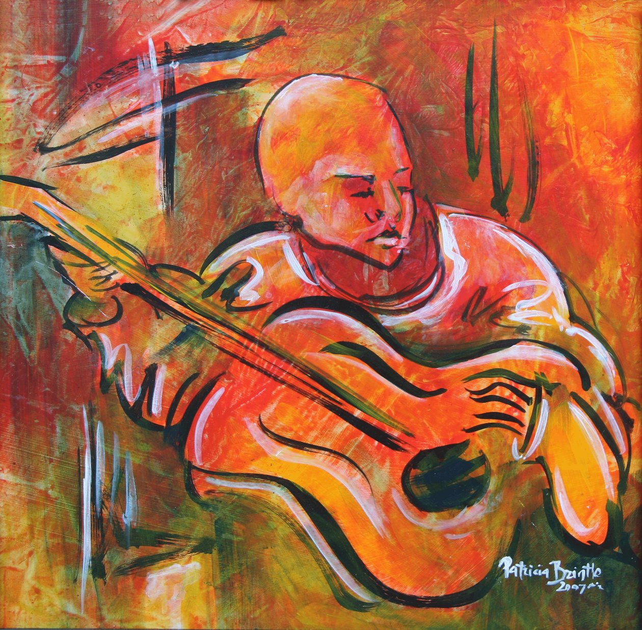 Leon, 2008 (acrílico sobre masonite) de Patricia Brintle