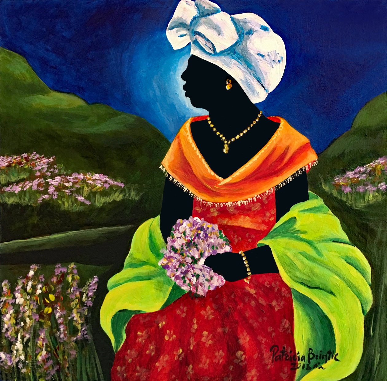 Lisabelle, 2018 (acrílico sobre madeira) de Patricia Brintle