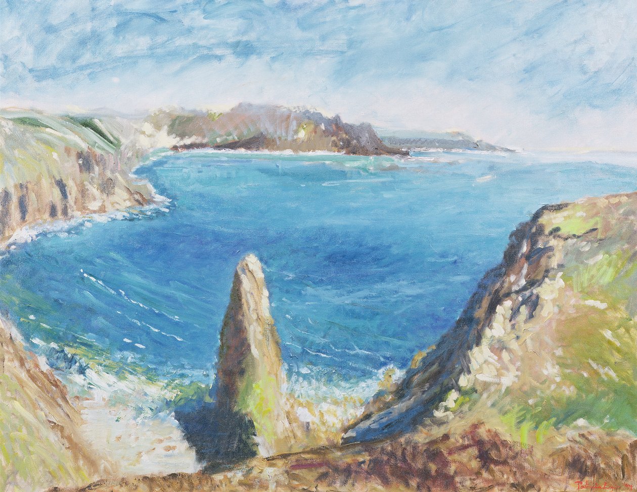 Cinzel Rock Bay, 1997 (wc e guache sobre papel) de Patricia Espir