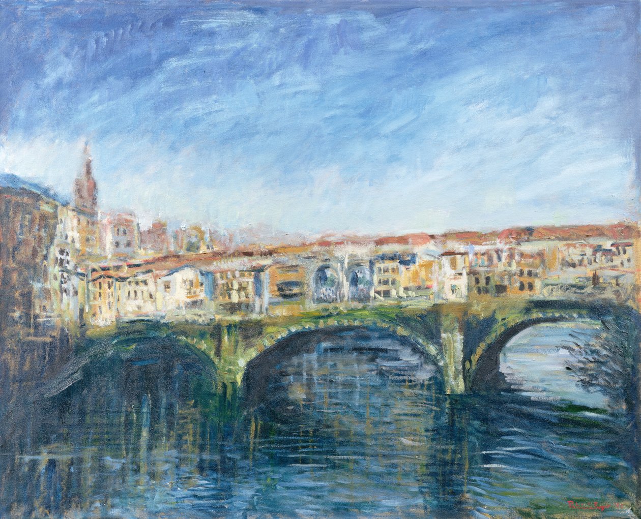 A Ponte Vecchio, Florença, 1995 de Patricia Espir