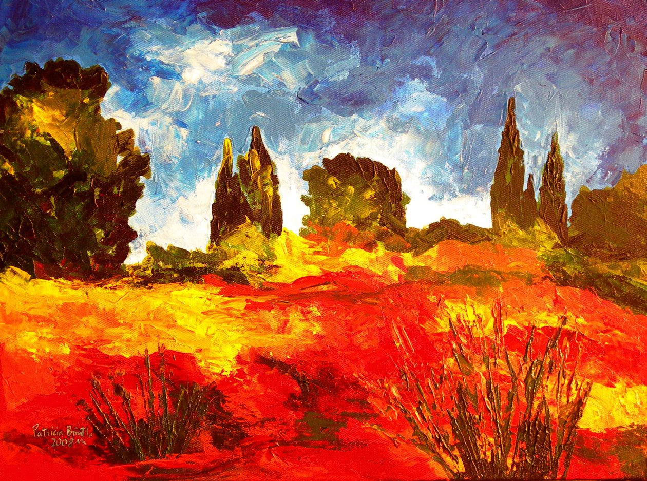 Atumn Breeze, 2008 (acrílico sobre tela) de Patricia Brintle