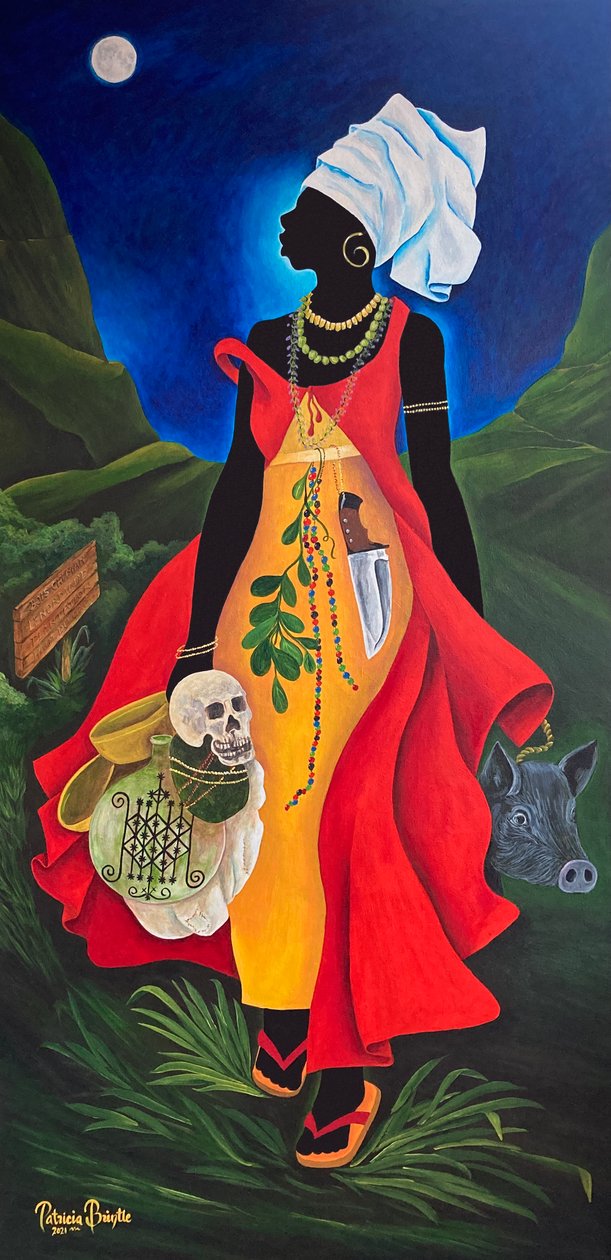 Cecile Fatiman, 2021 (acrílico sobre tela) de Patricia Brintle
