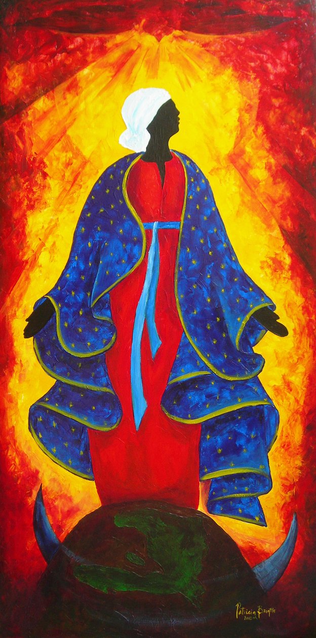 Madonna Hope of Haiti, 2012 (acrílico sobre tela) de Patricia Brintle