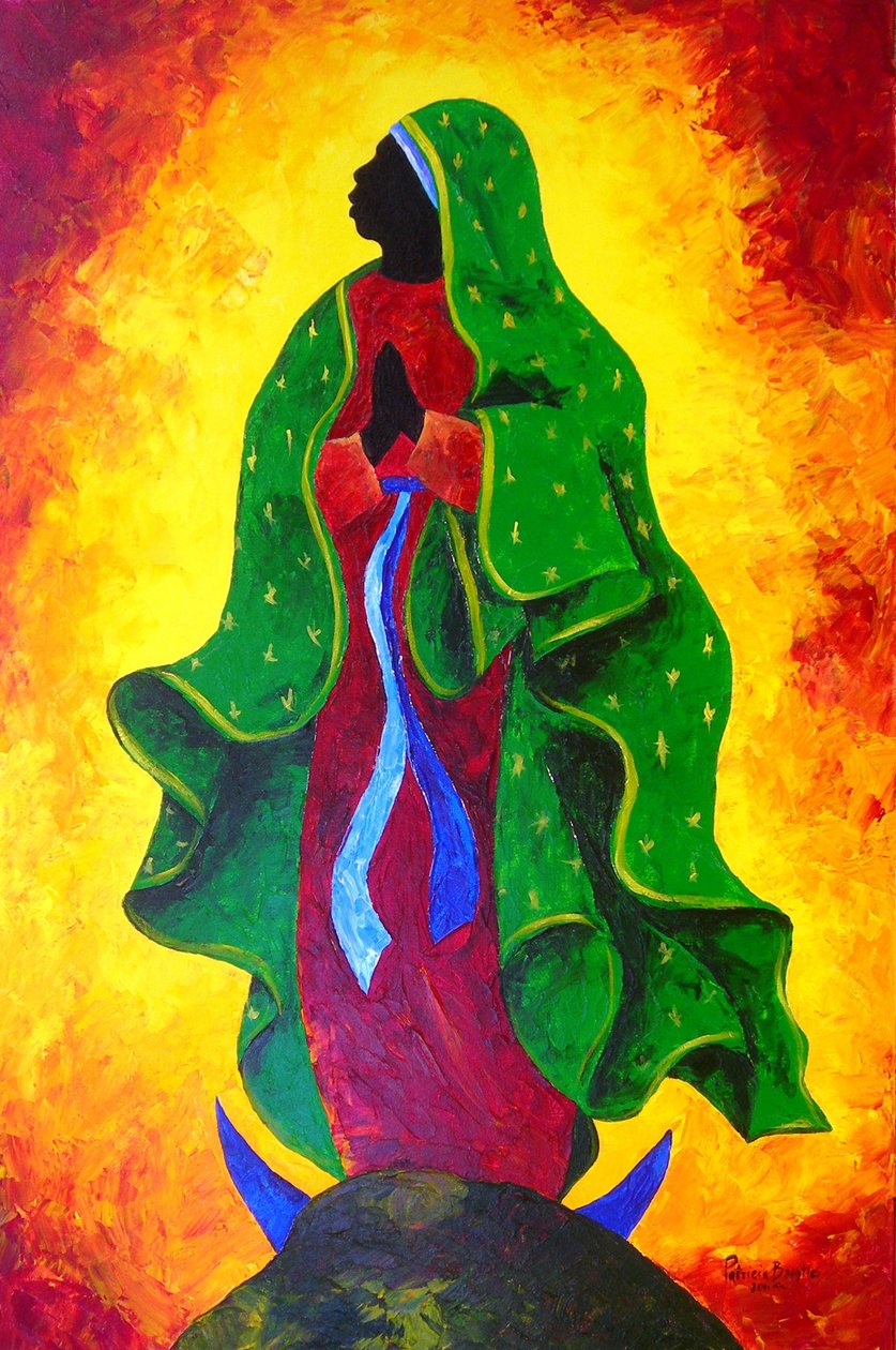 Nossa Senhora de Guadalupe - Nossa Esperança, 2011 (acrílico sobre tela) de Patricia Brintle