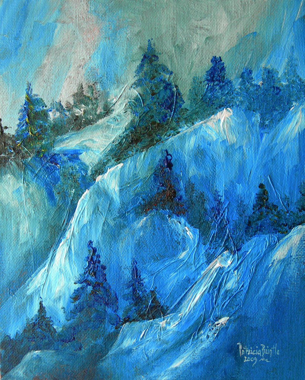 Peak endurance, 2009 (acrílico sobre artistboard) de Patricia Brintle