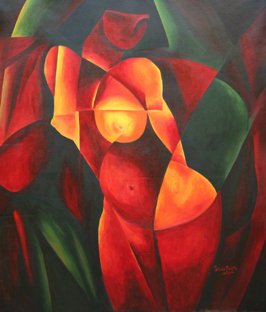 Rideau Vert, 2008 (acrílico sobre tela) de Patricia Brintle