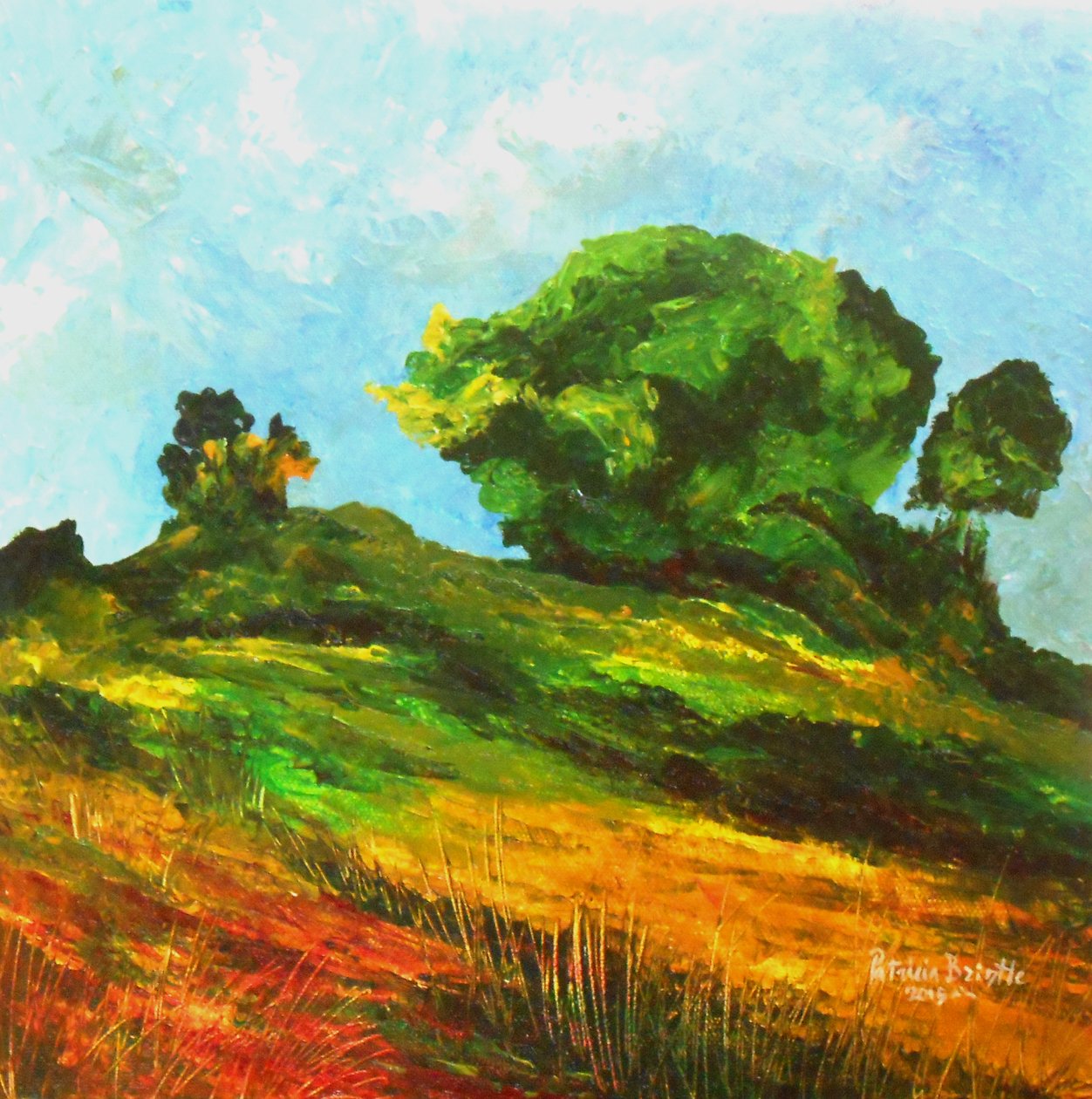 Road to Mayette, 2015 (acrílico sobre tela) de Patricia Brintle
