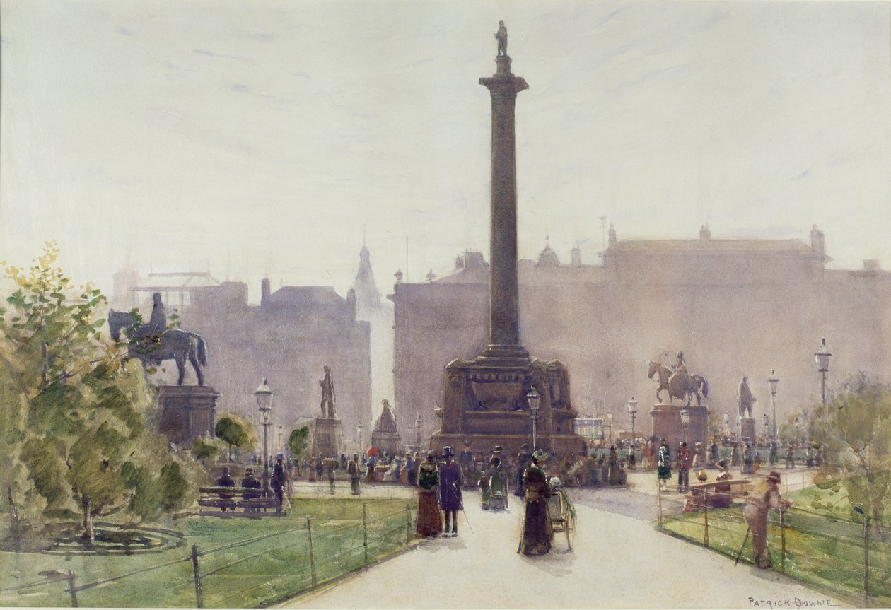 George Square, Glasgow (wc no papel) de Patrick Downie