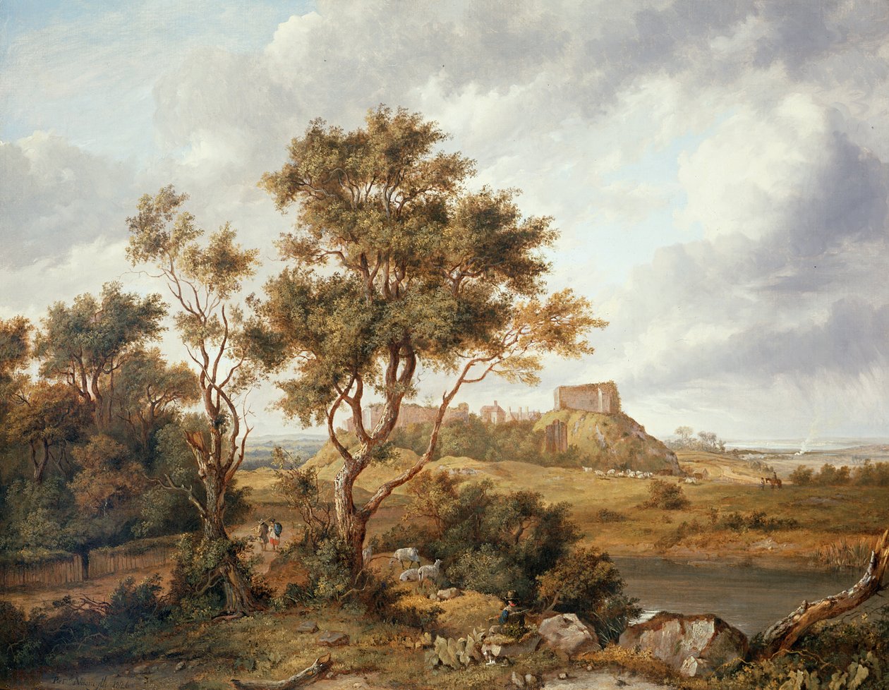Castelo de Carisbrooke, Ilha de Wight de Patrick Nasmyth