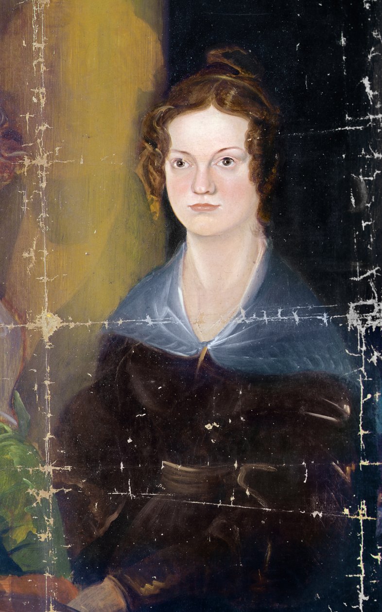 Retrato das Irmãs Bronte, detalhe, c.1834 (óleo sobre tela) de Patrick Branwell Bronte