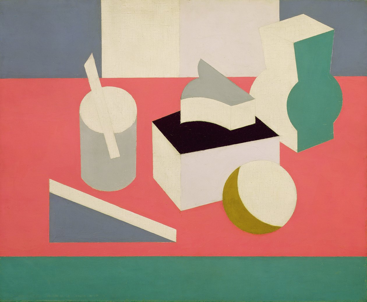 PaintingNature Morte, 1919 (óleo e lápis sobre tela) de Patrick Henry Bruce