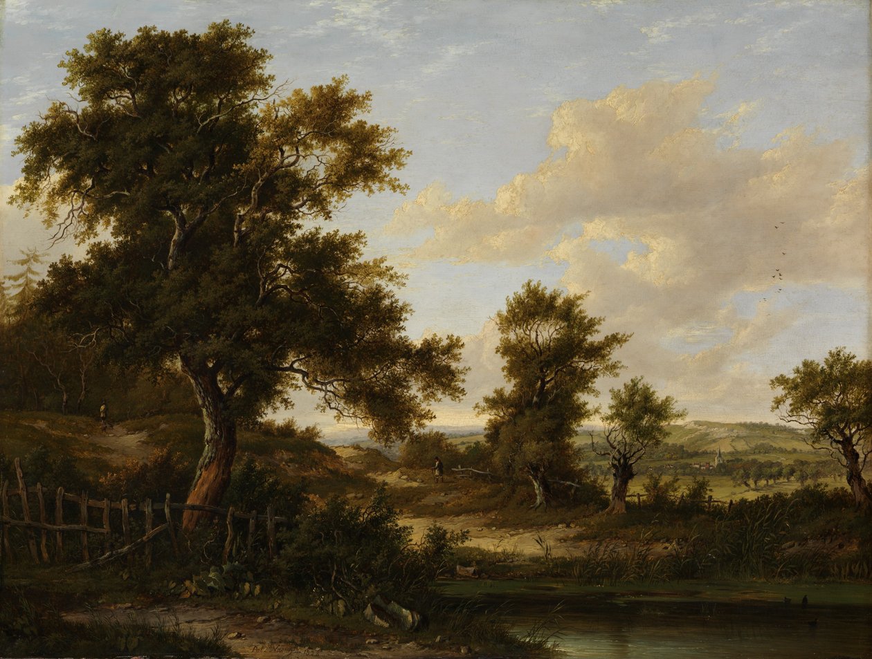Perto de Penshurst, Kent, 1828. de Patrick Nasmyth