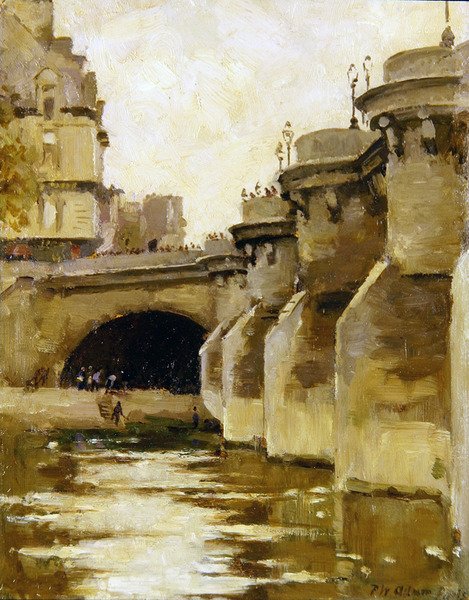 Pont-Neuf, Paris, c.1900 (óleo sobre tela) de Patrick William Adam